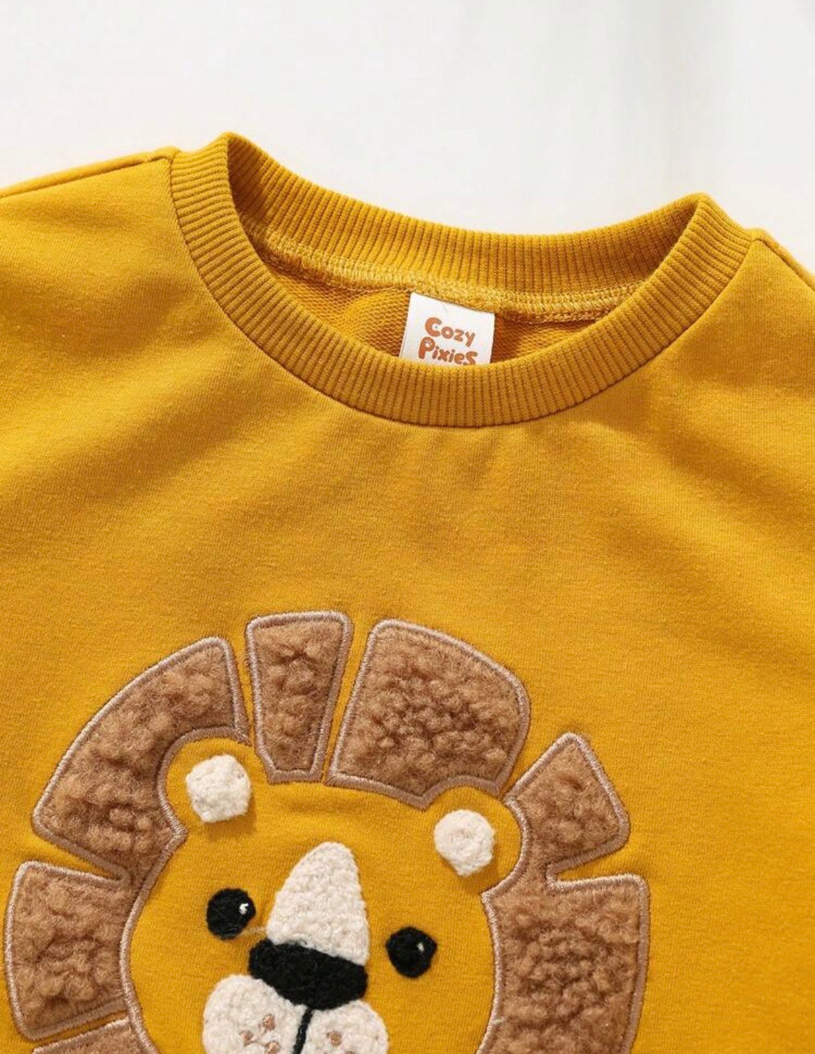 Cartoon Bear Pattern Knit Soft Crew Neck Short Sleeve Top And Striped Shorts