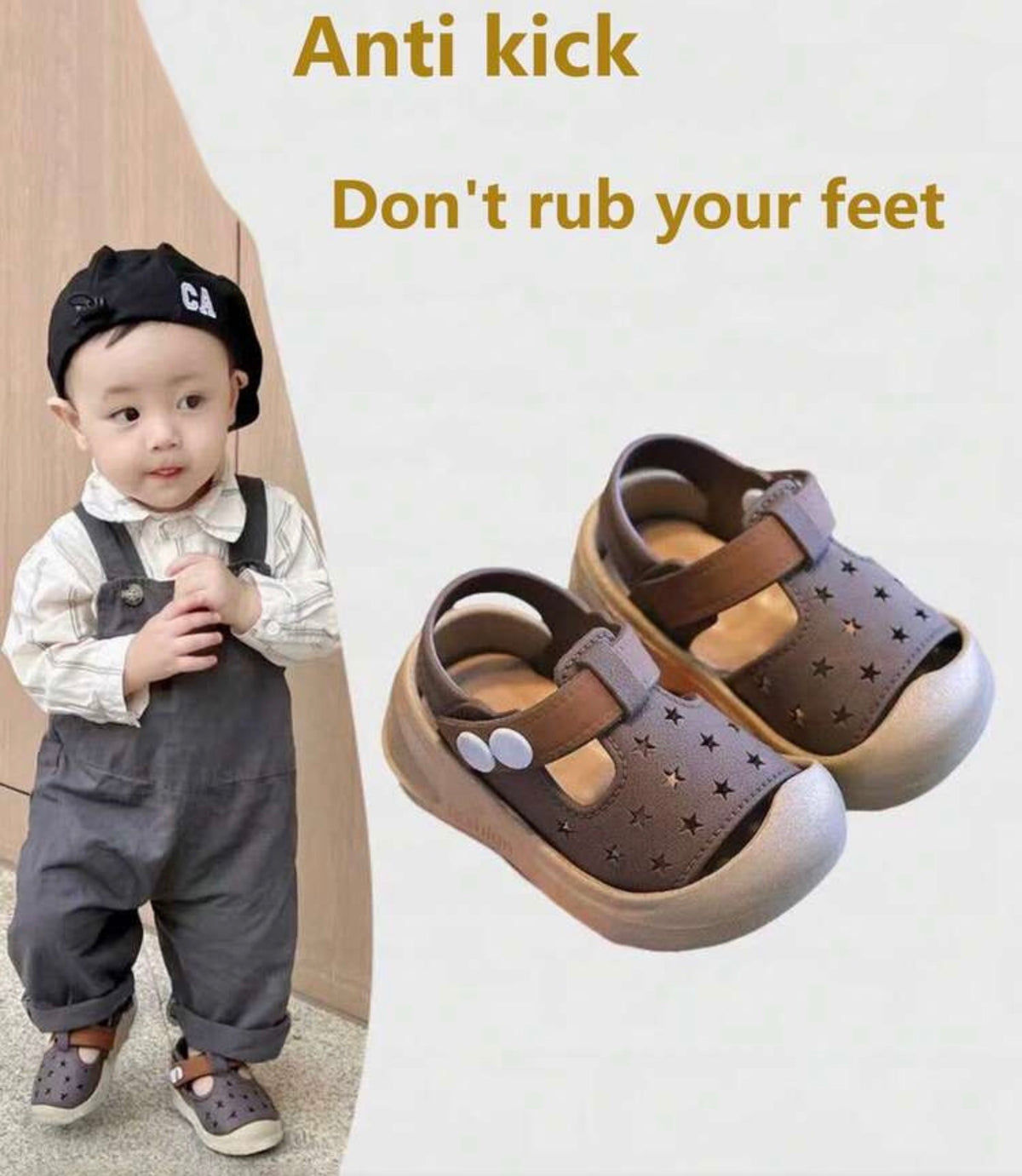 Closed-Toe Soft Sole Indoor/Outdoor Sandals