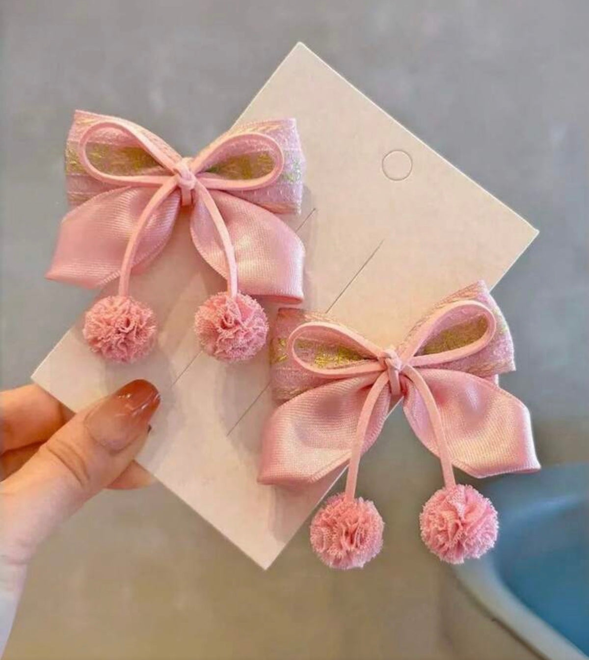 2pcs Bowknot Hair Clips