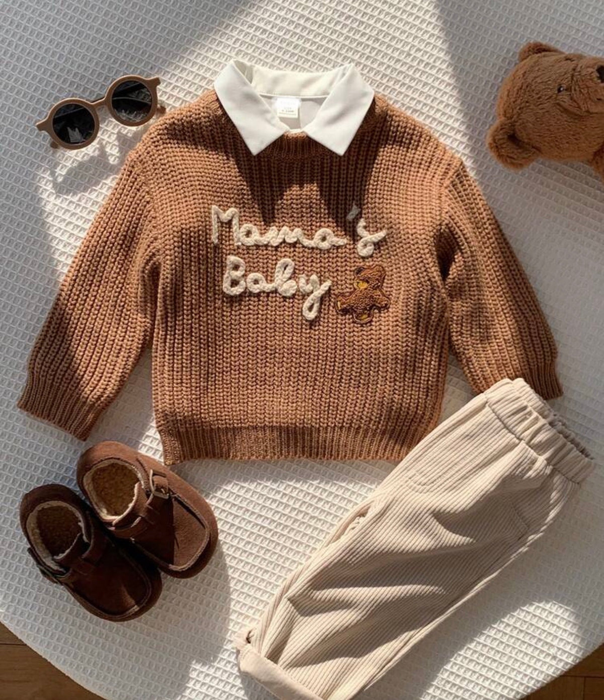 Autumn Crew Neck Pullover Sweater Fall Clothes