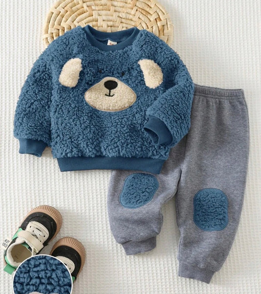 Puppy Pattern 3D Ears 2-Piece Set