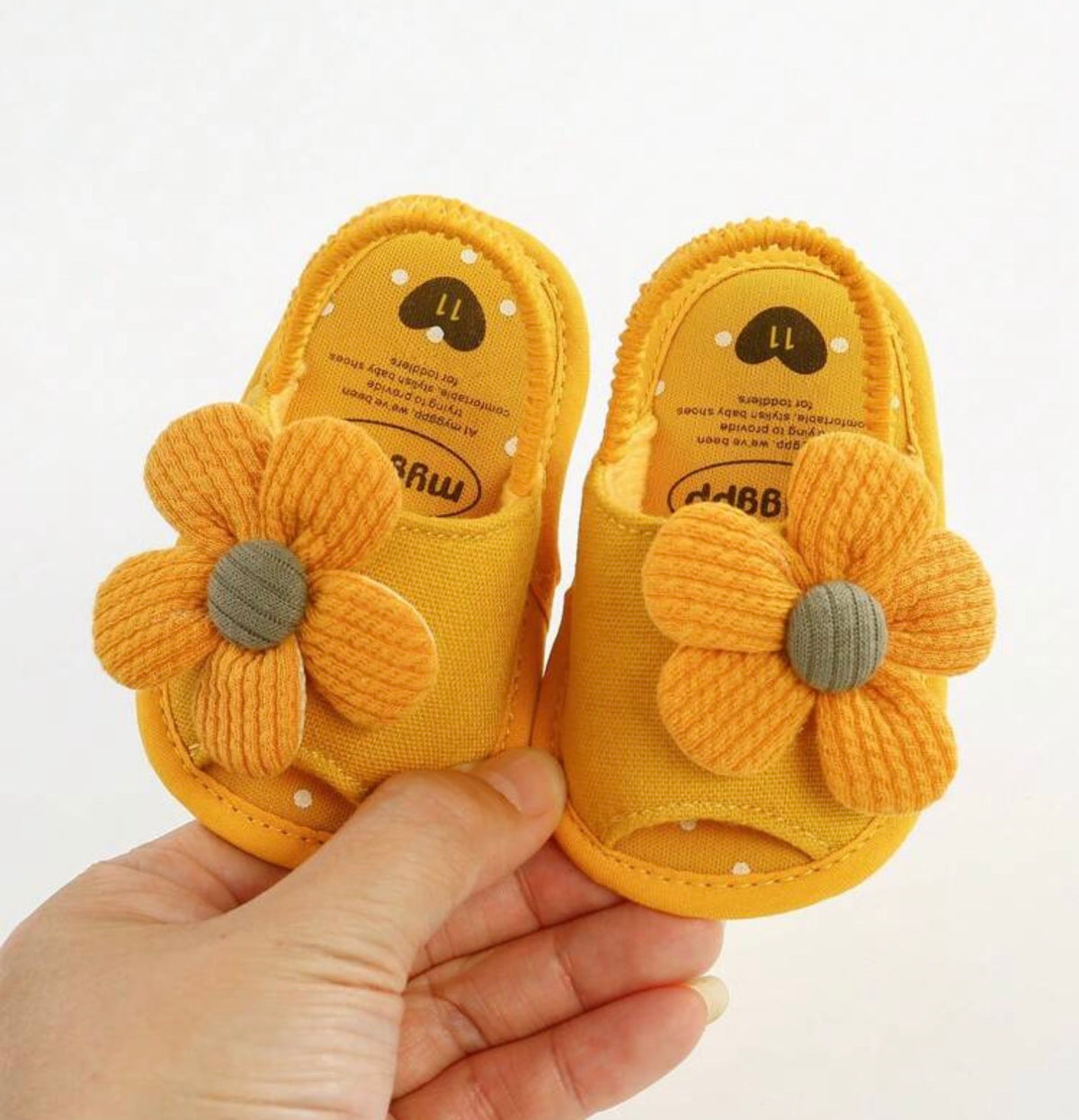 Infant Girls' Summer Sandals, Flower & Bow Decor