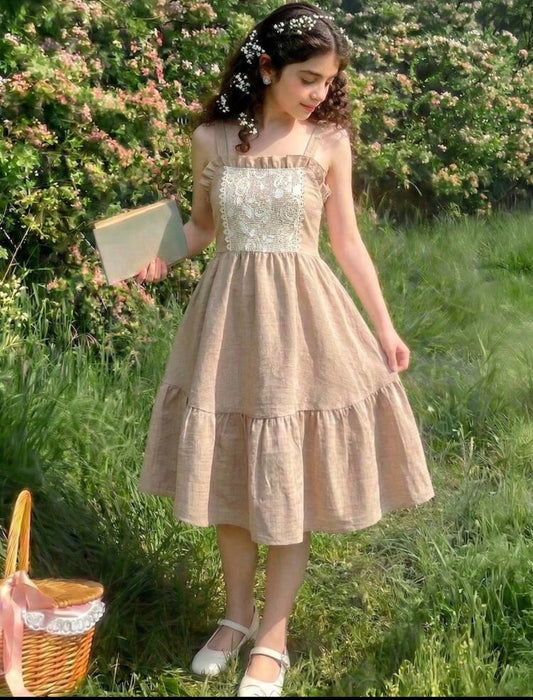 Jacquard Strap Dress