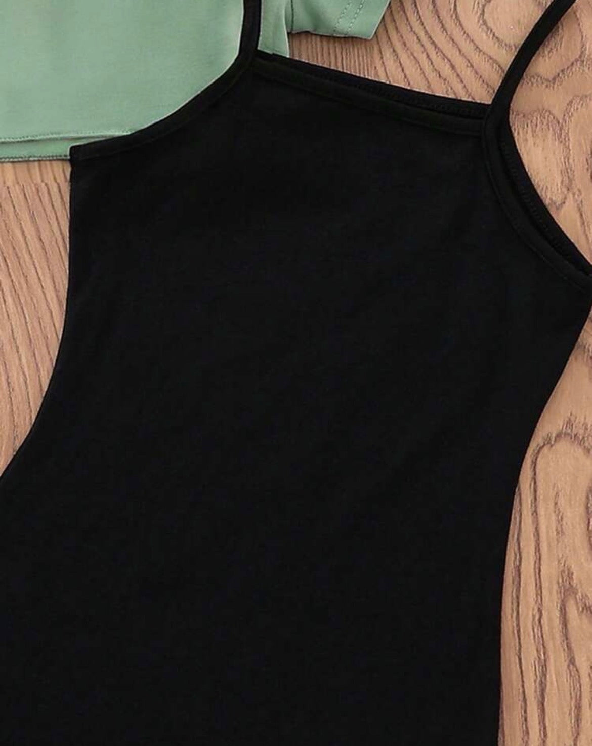 Round Neck Letter & Heart Print Short Sleeve T-Shirt And Cami Dress