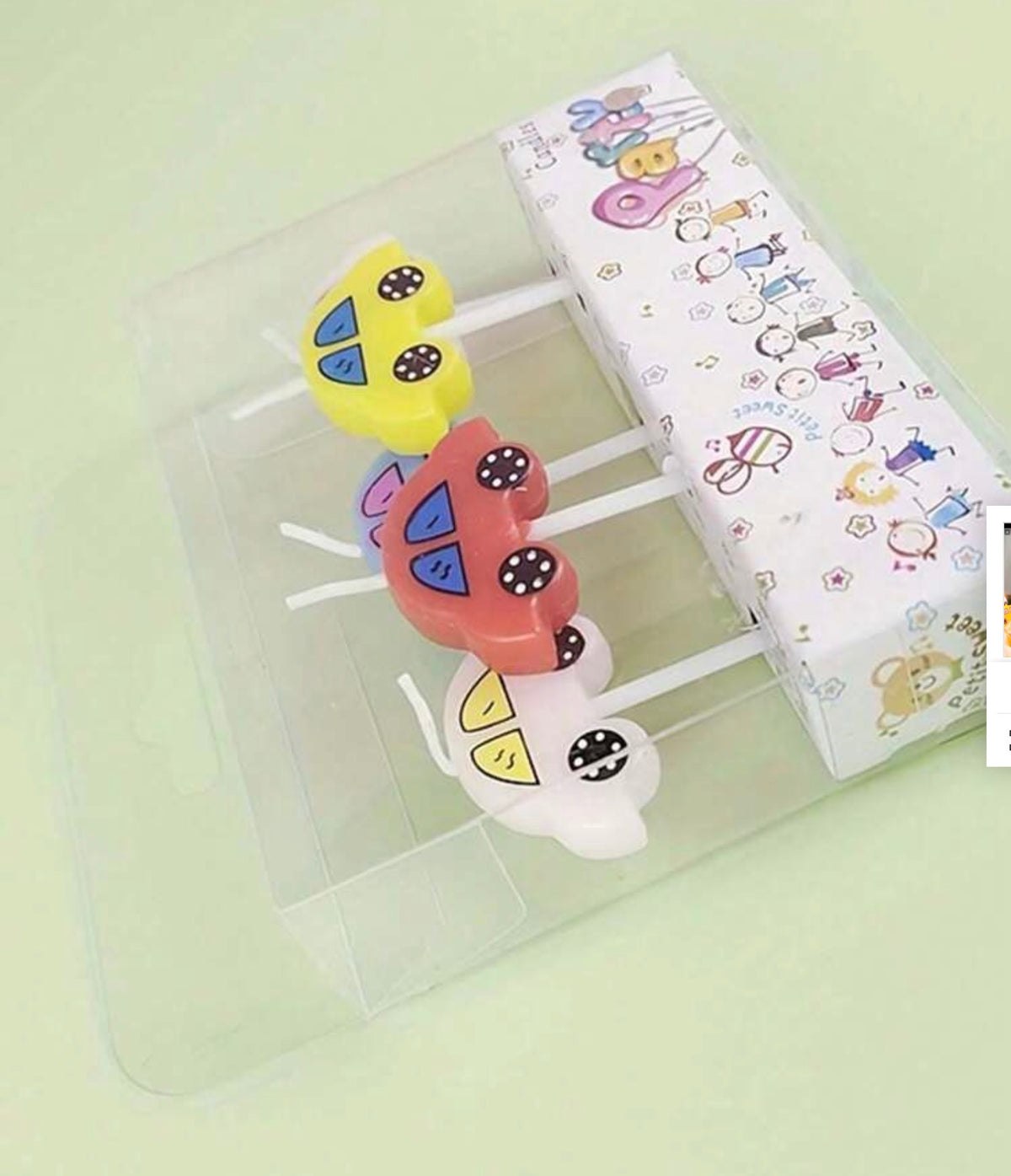 5pcs Car Shaped Birthday Candles, Suitable For Car Themed Birthday Party Decoration, Car Birthday Party Supplies