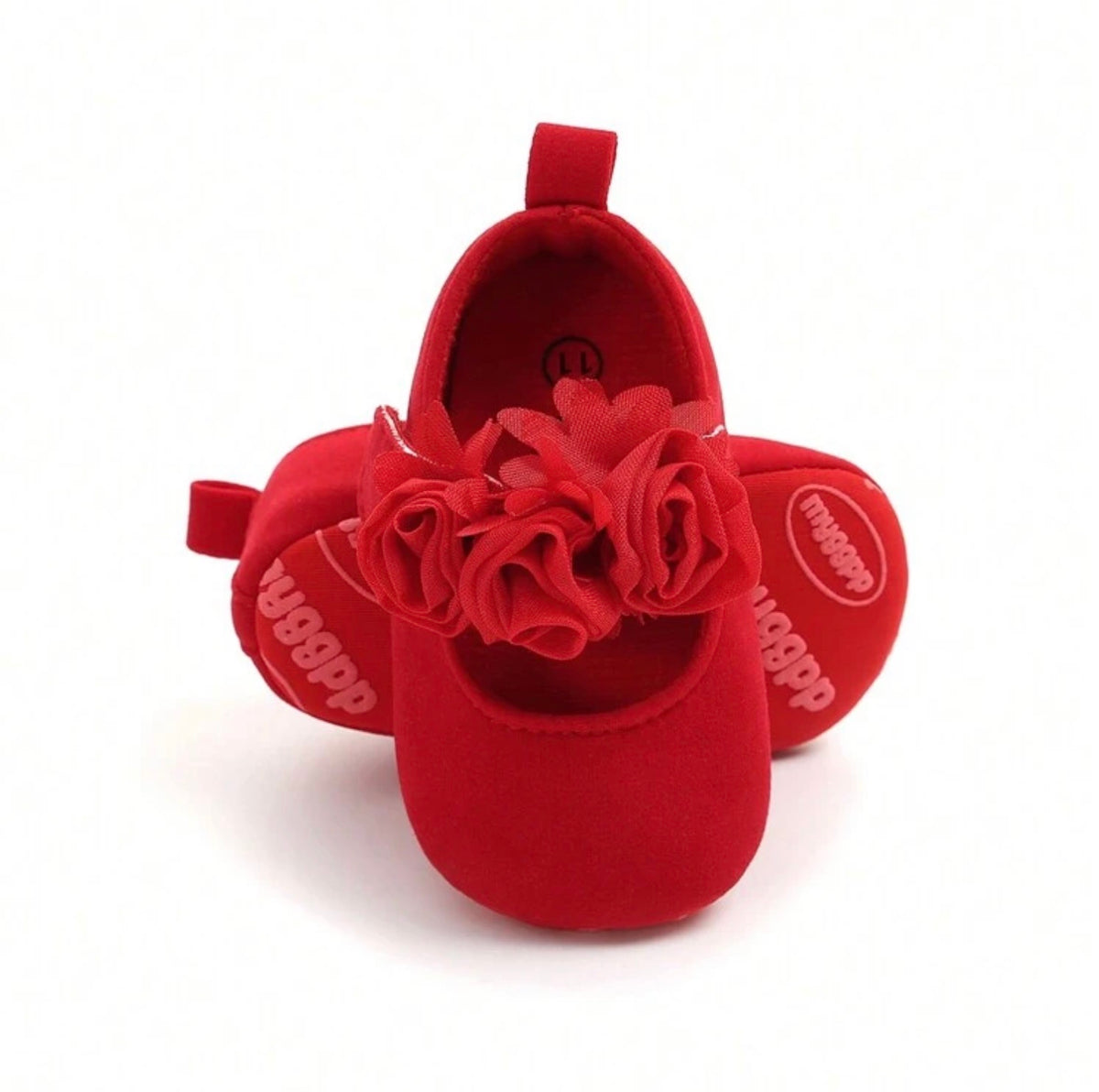 Christmas Mary Jane Flats, Bow Flower Princess Shoes