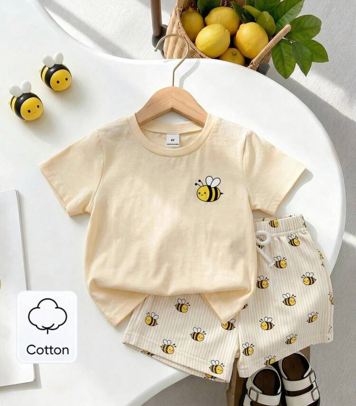 Boys 2pcs Short Sleeve T-Shirt And Shorts Set
