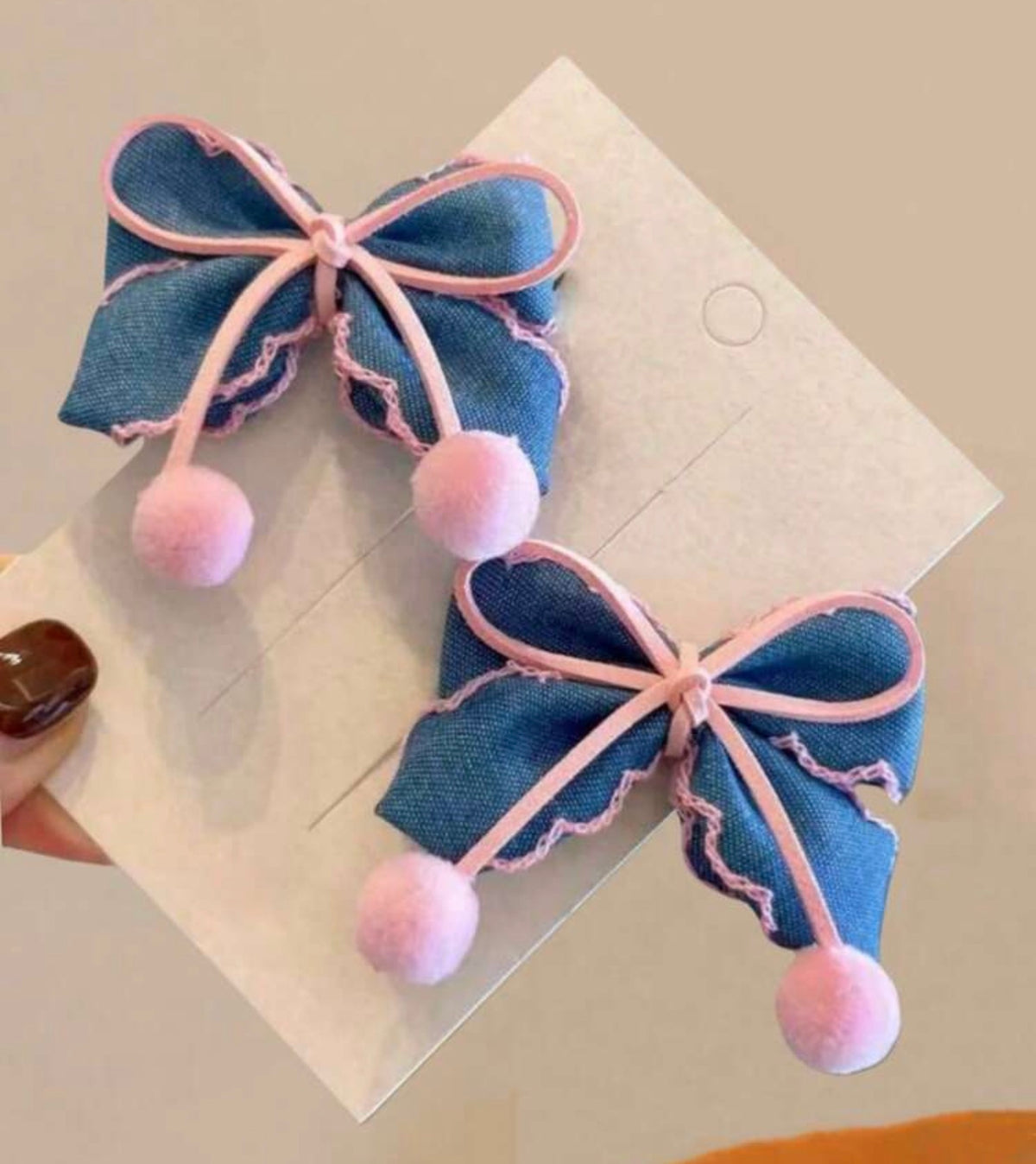 2pcs Bowknot Hair Clips