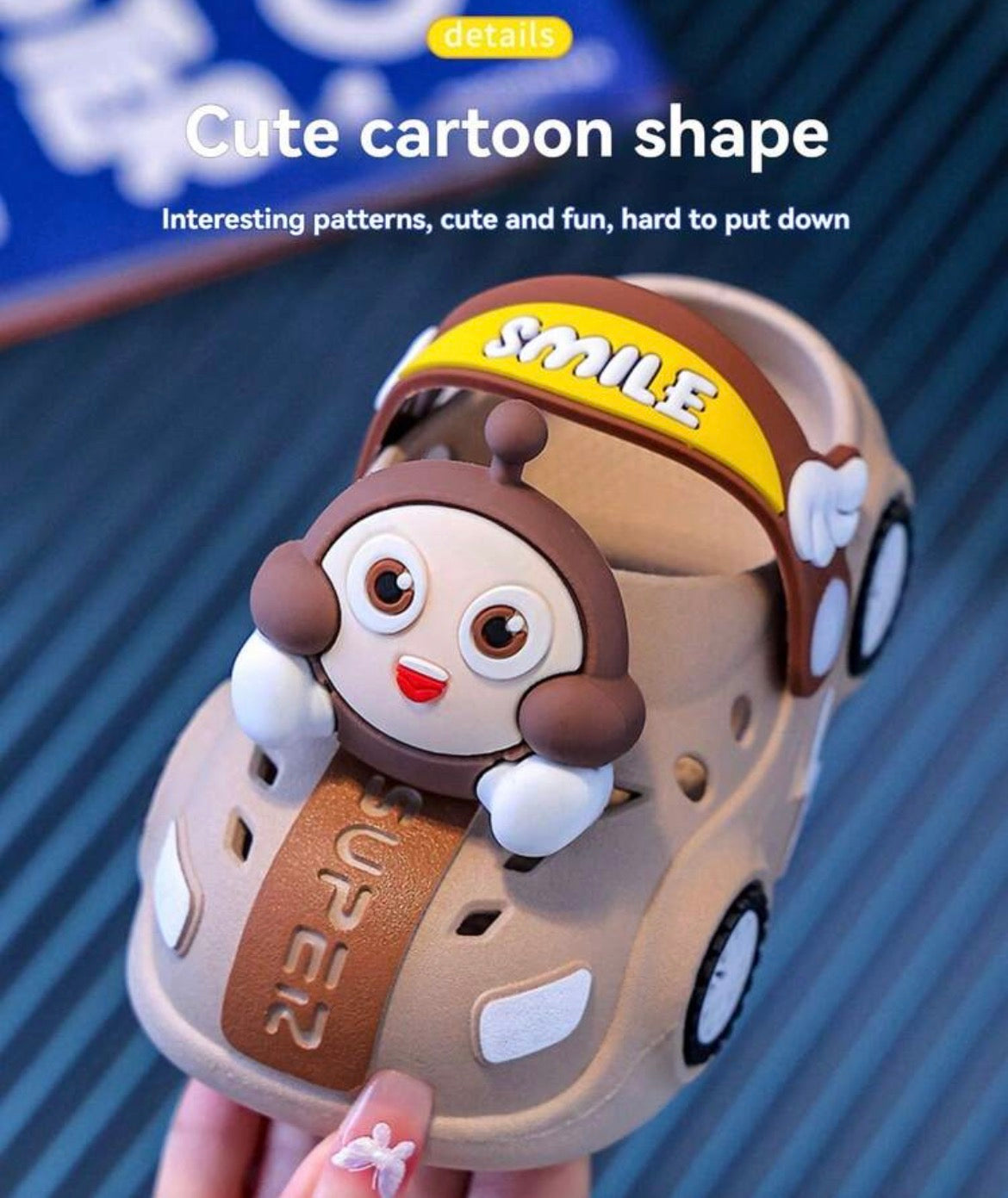 Holey Sole Non-Slip Cartoon Slippers