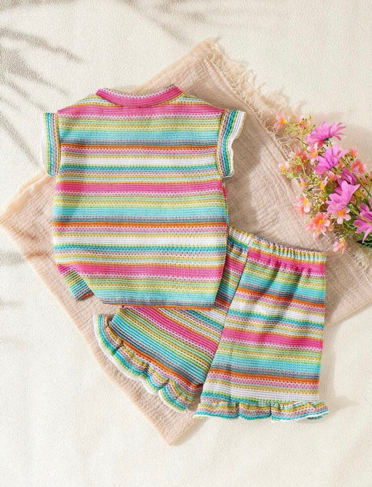 Sleeveless Set, Floral&Plaid