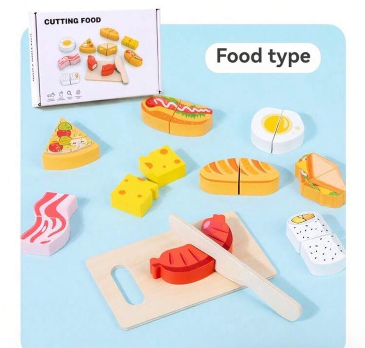 Children's Wooden Realistic Food Toys