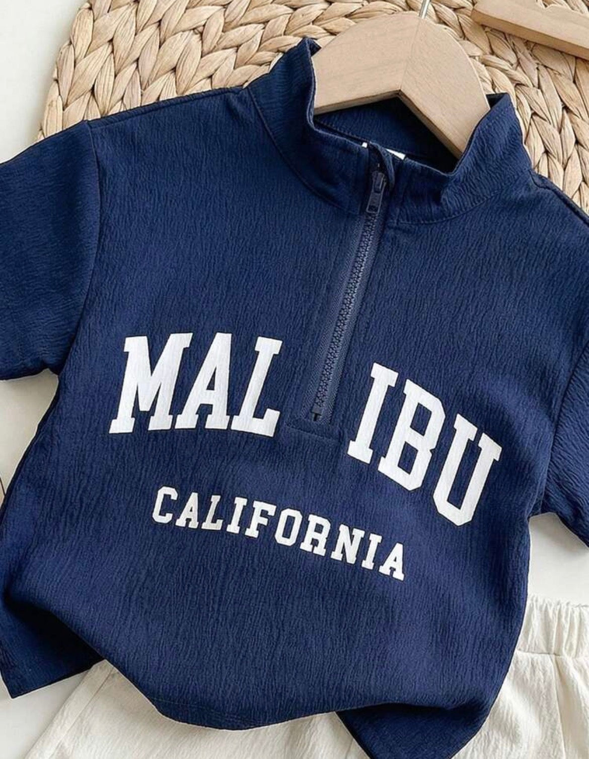 2pcs Korean Style Cute Letter Print Collar Jacket And Shorts
