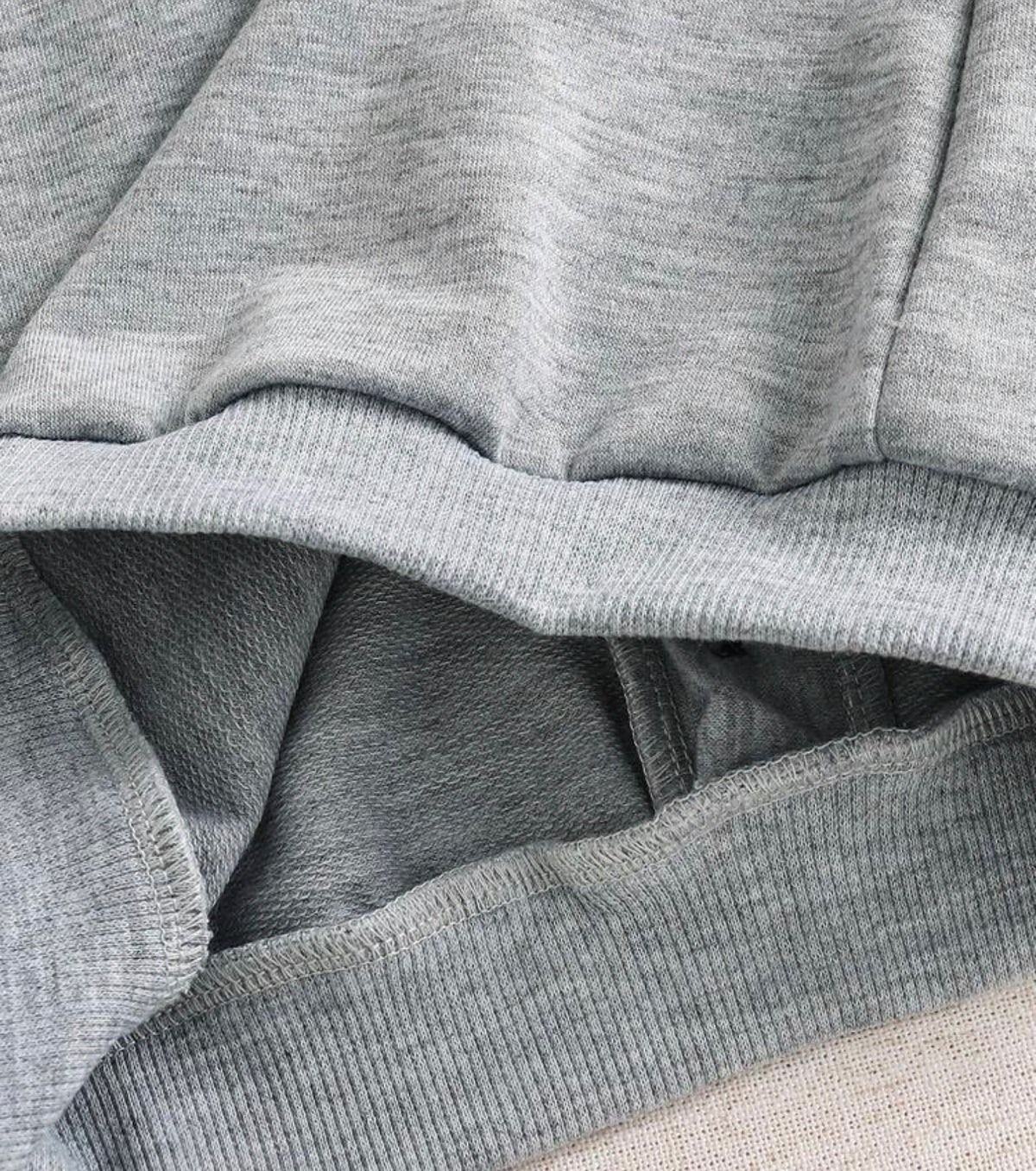 2pcs 2 In 1 Knit Contrast Color Turn Collar Long Sleeve Sweatshirt Set