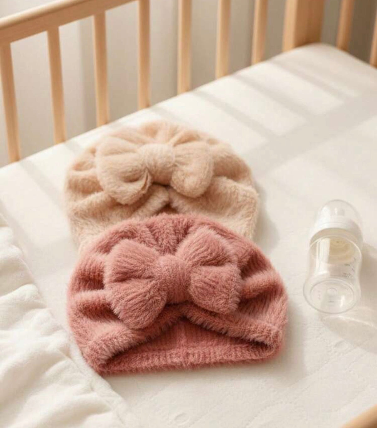 Fluffy Bow Hat buy one get one free Autumn/Winter