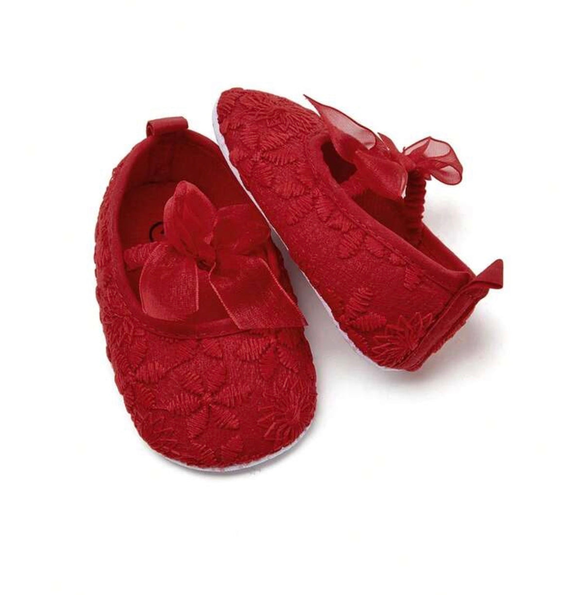 1 Pair Girls' Embroidered Lace Elastic Band