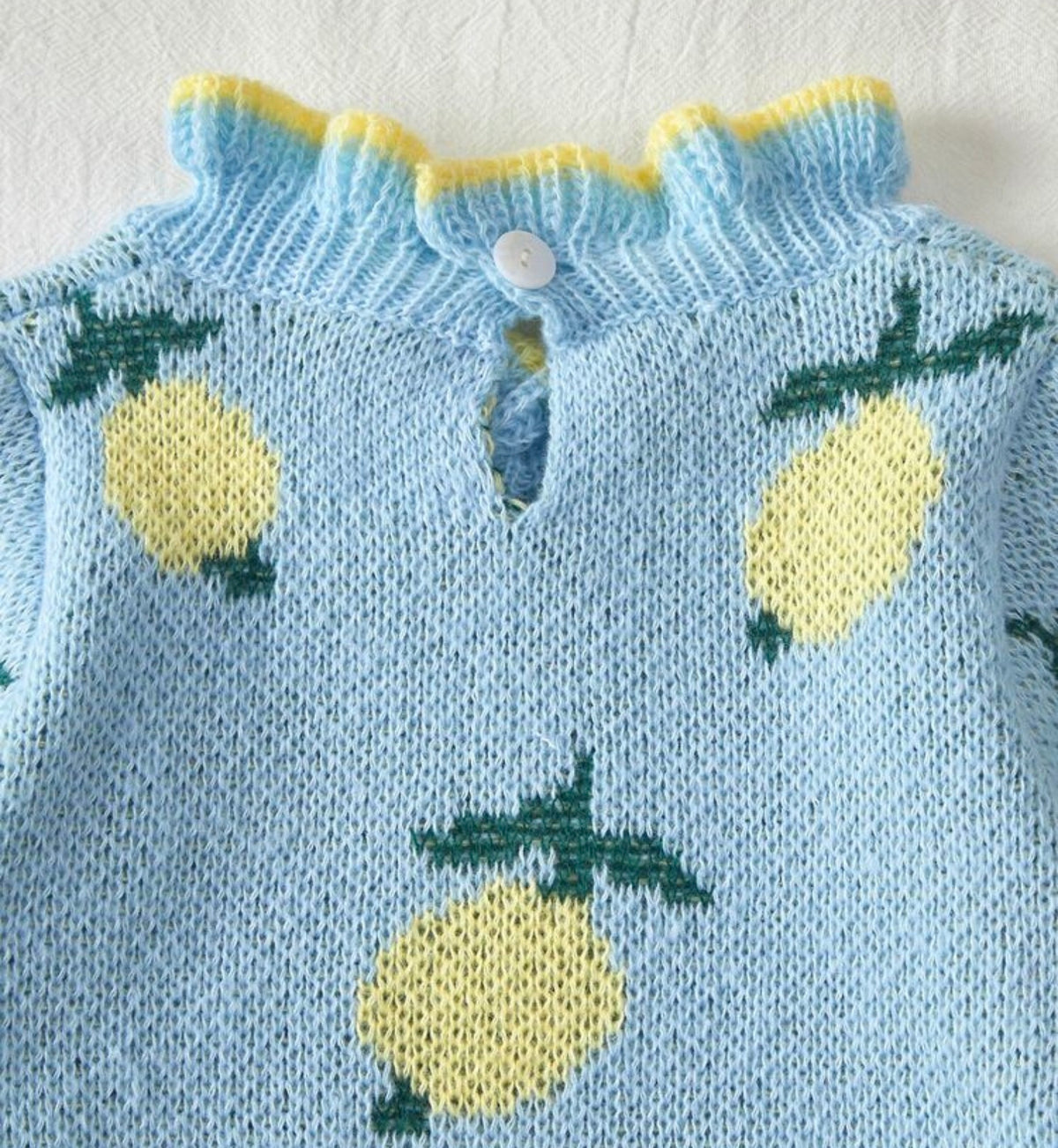 Winter Light Blue Long Sleeve Sweater Set