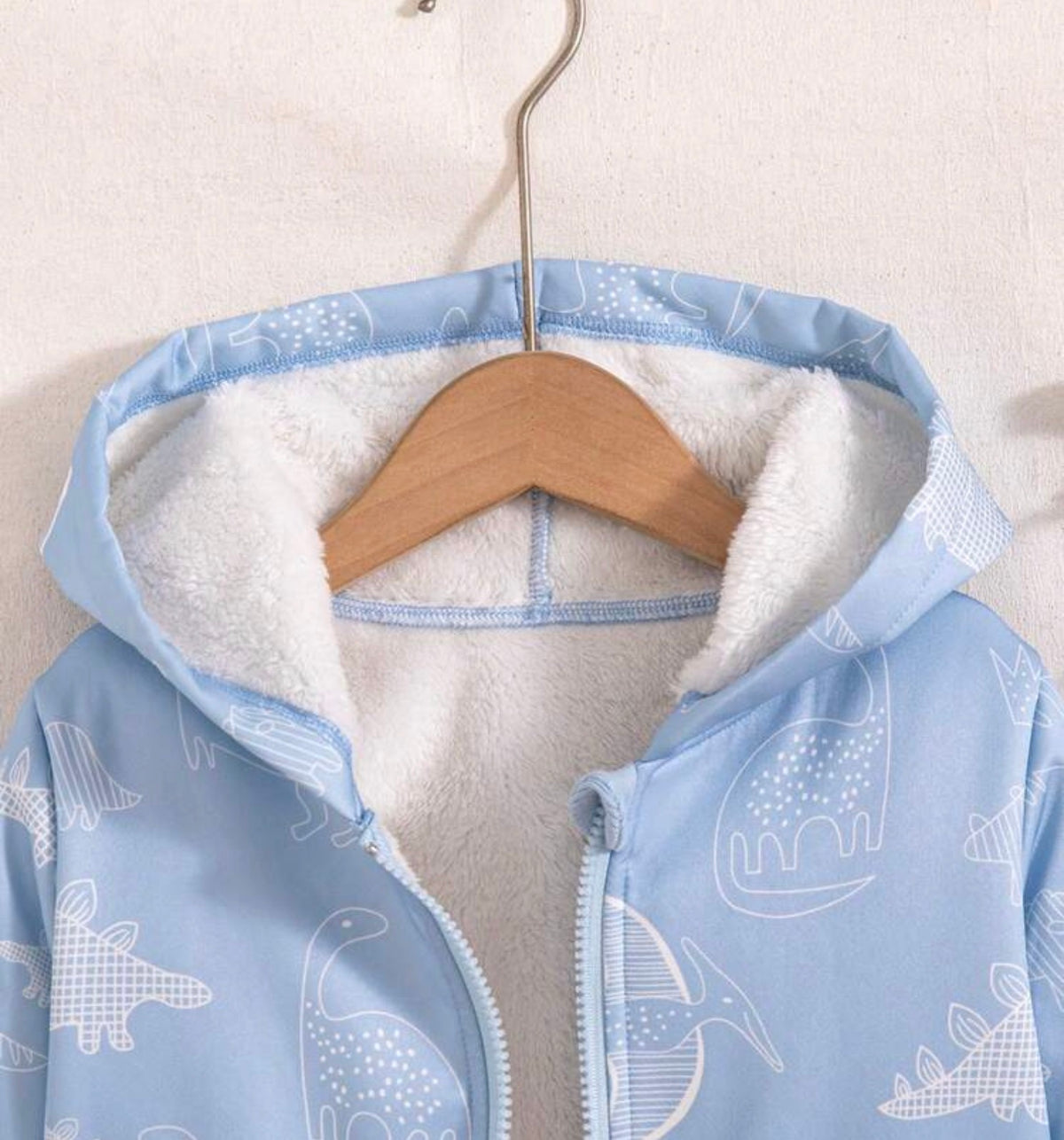 Zip-Up Hooded Fleece Jacket