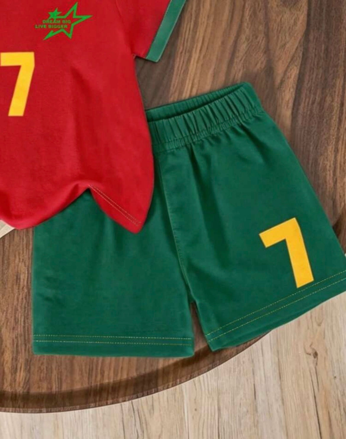 Numeric 7, Print Short Sleeve T-Shirt And Shorts Outfits