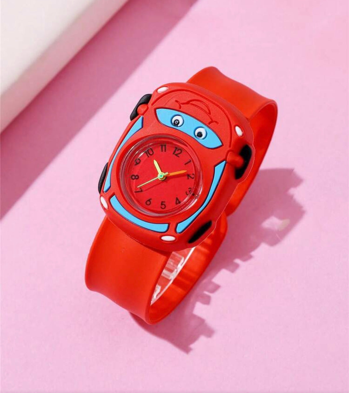Car Pattern Quartz Children Cartoon Slap Watch