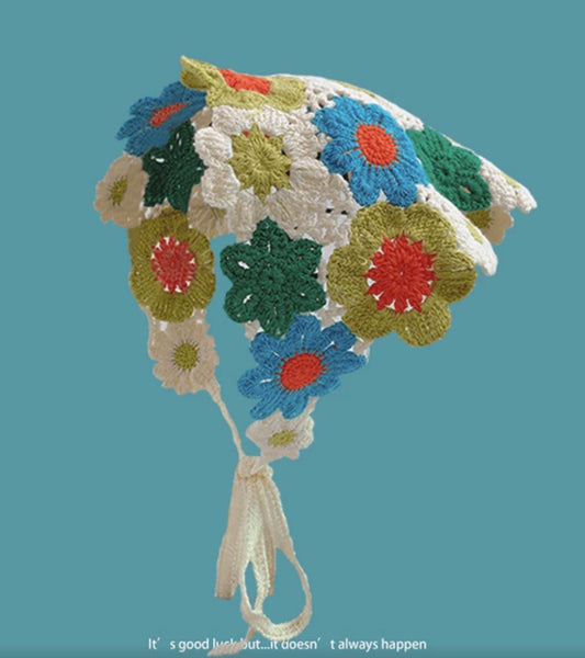 1pc Pastoral Style Knitted Headscarf